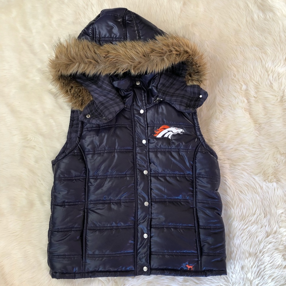 Victoria’s Secret PINK NFL Broncos Puffy Vest